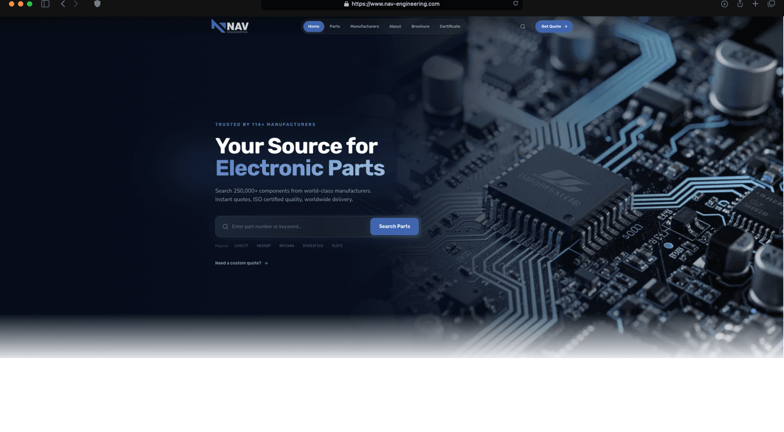 NAV-Engineering — Parts Catalog & SEO