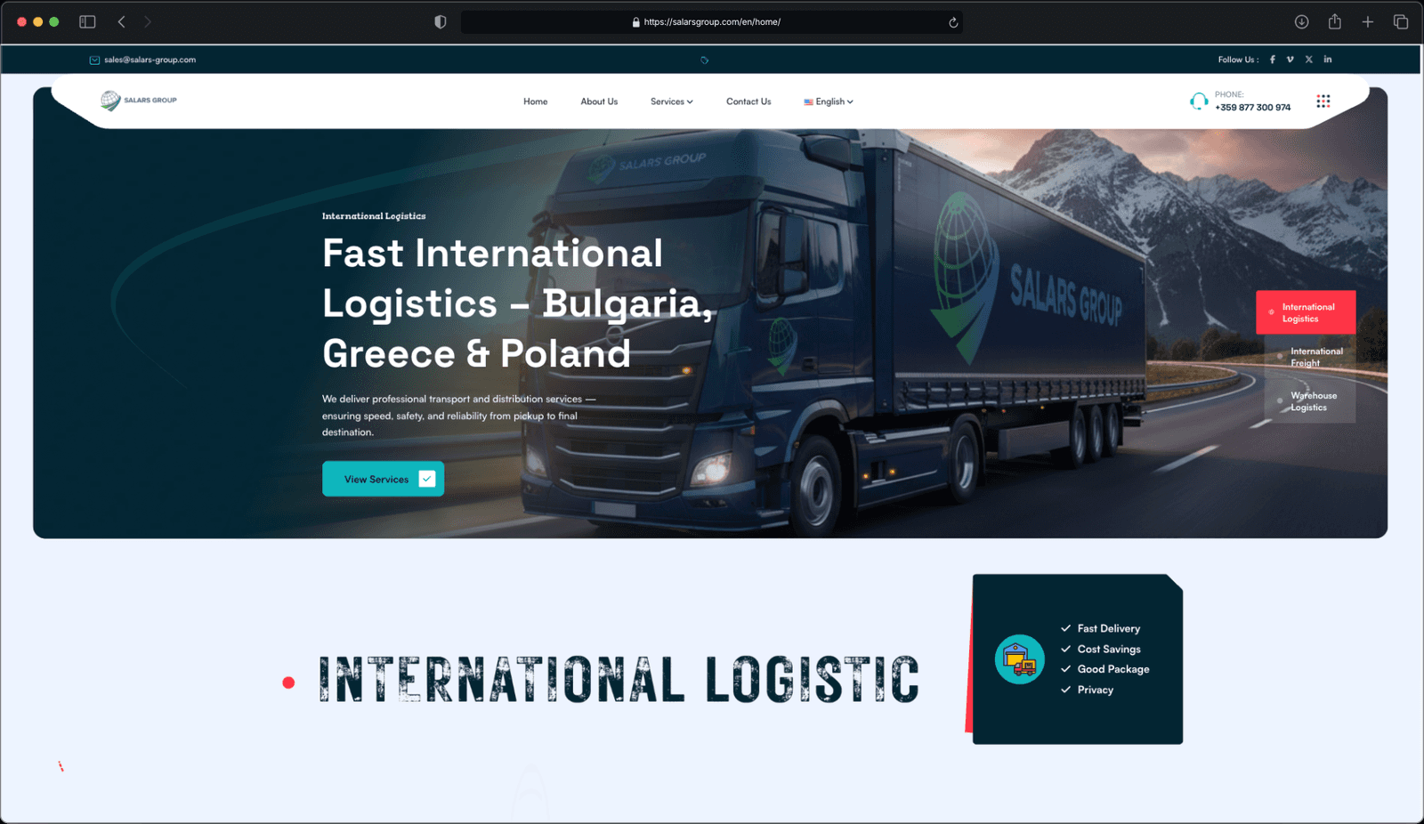 Salars Group — Corporate Website